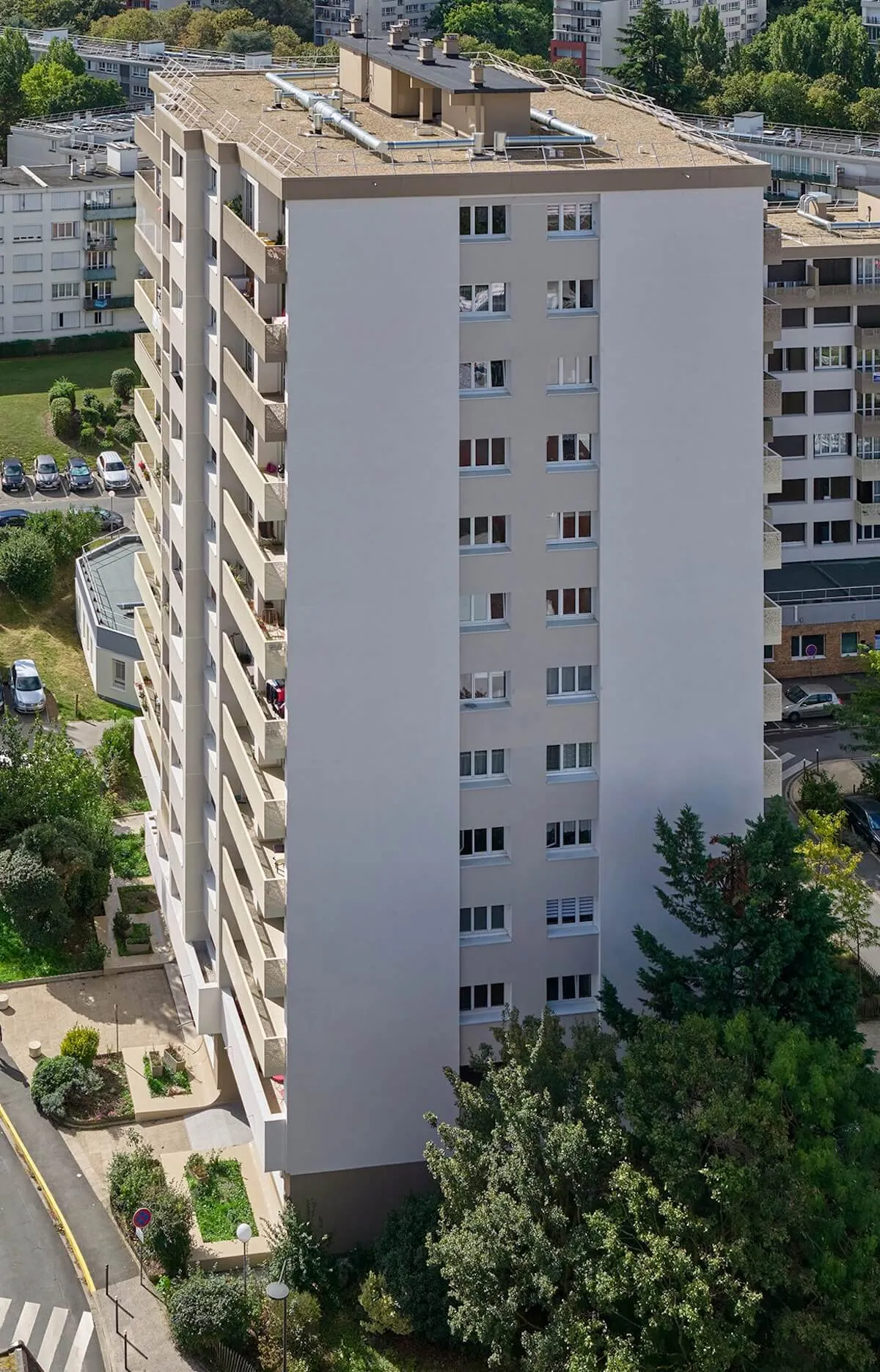 Pignon bâtiment Isolation Thermique par l’Extérieur (ITE)